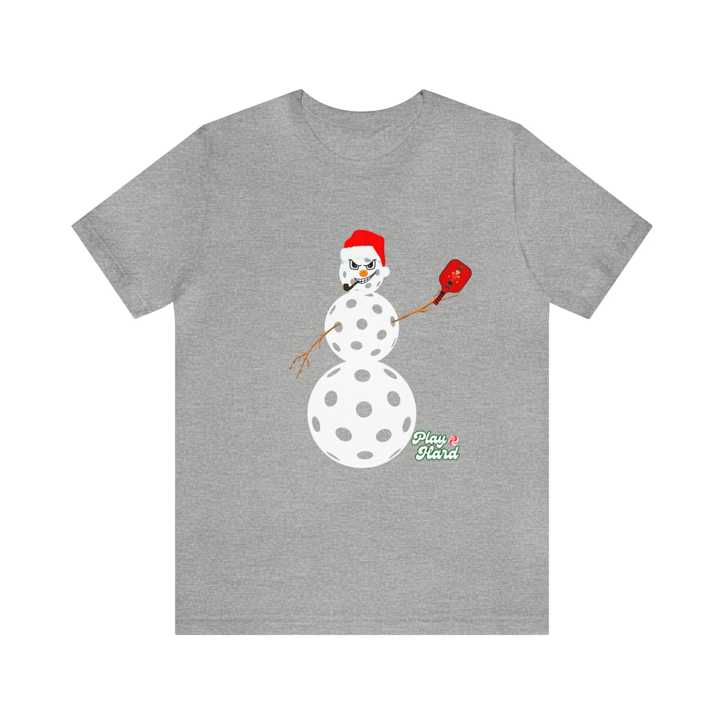 Play Hard Snowman Unisex Jersey Short Sleeve Tee