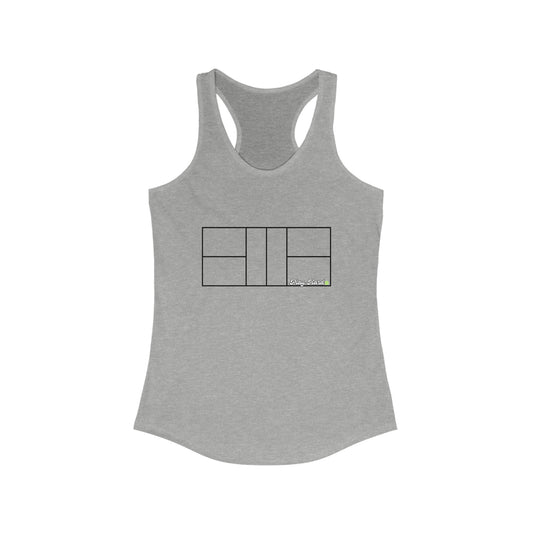 Pickleball Court Racerback Tank