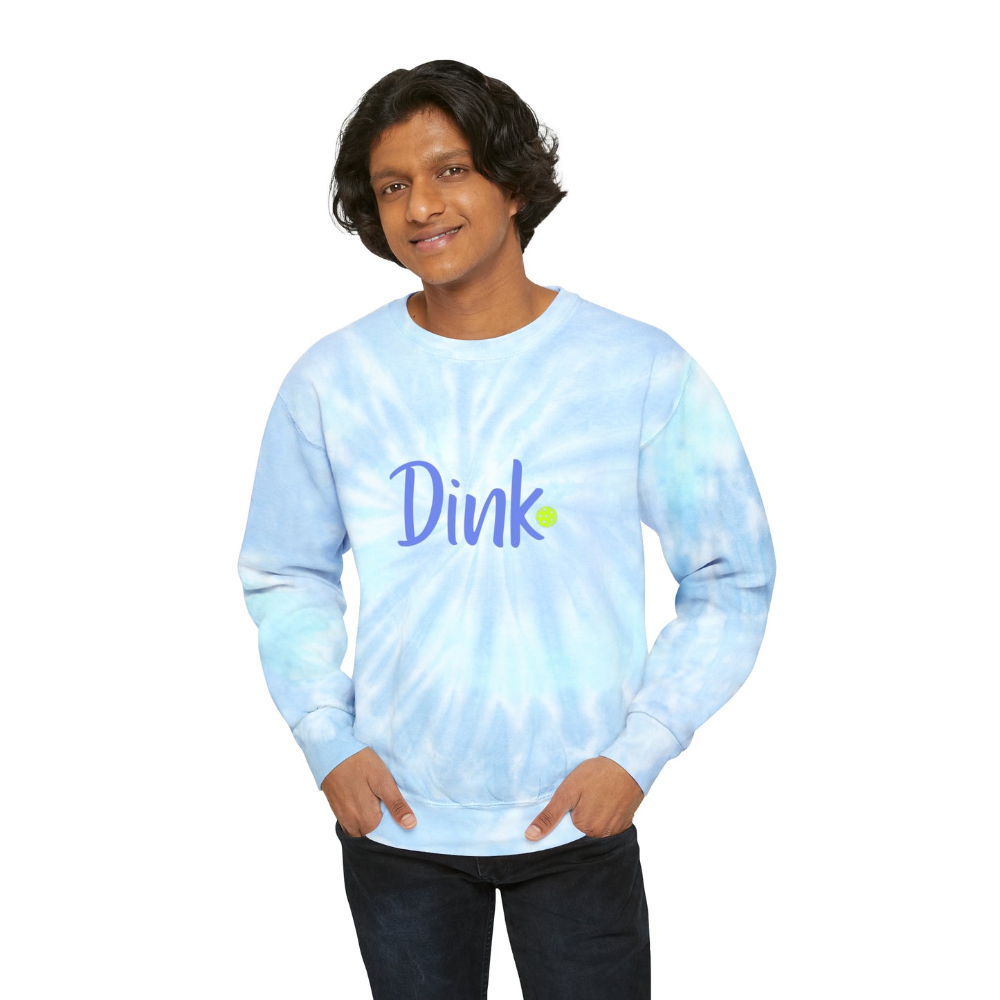 Dink. Play Hard Pickleball Unisex Tie-Dye Sweatshirt