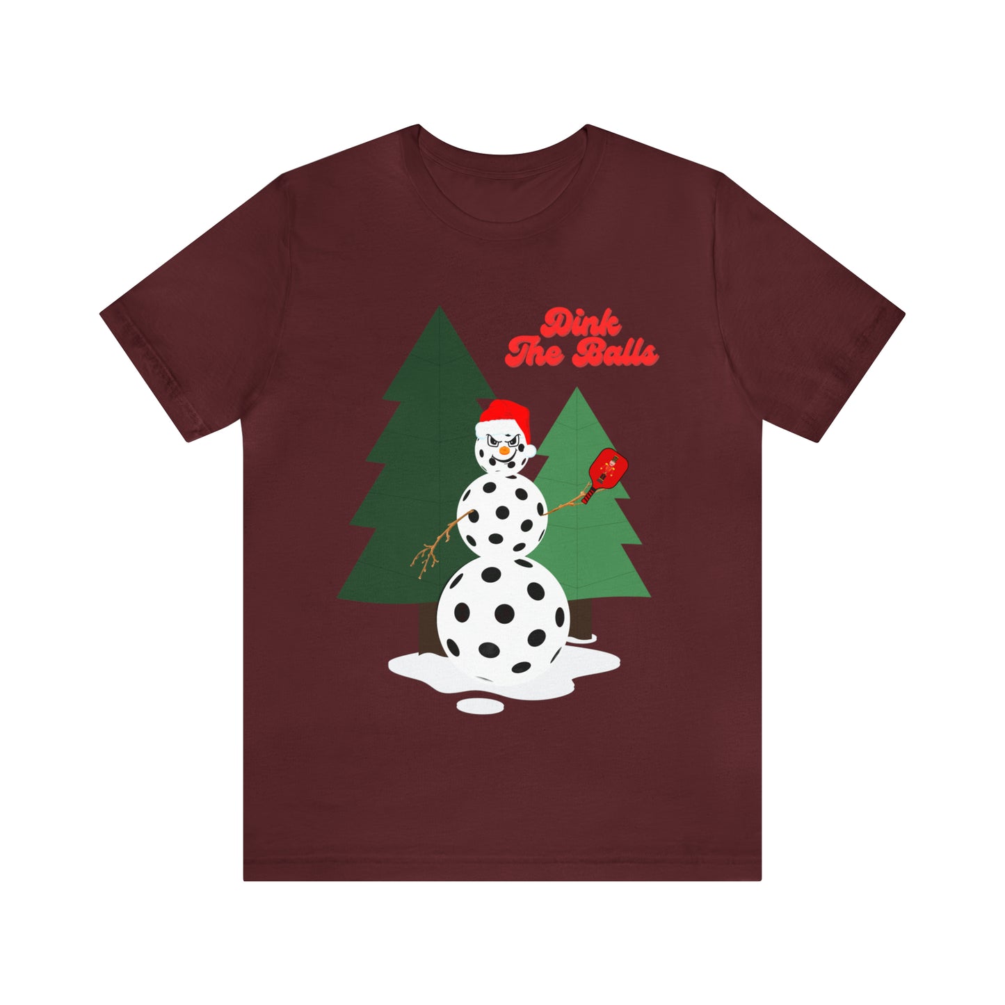 Dink The Balls Snowman Jersey Short Sleeve Tee