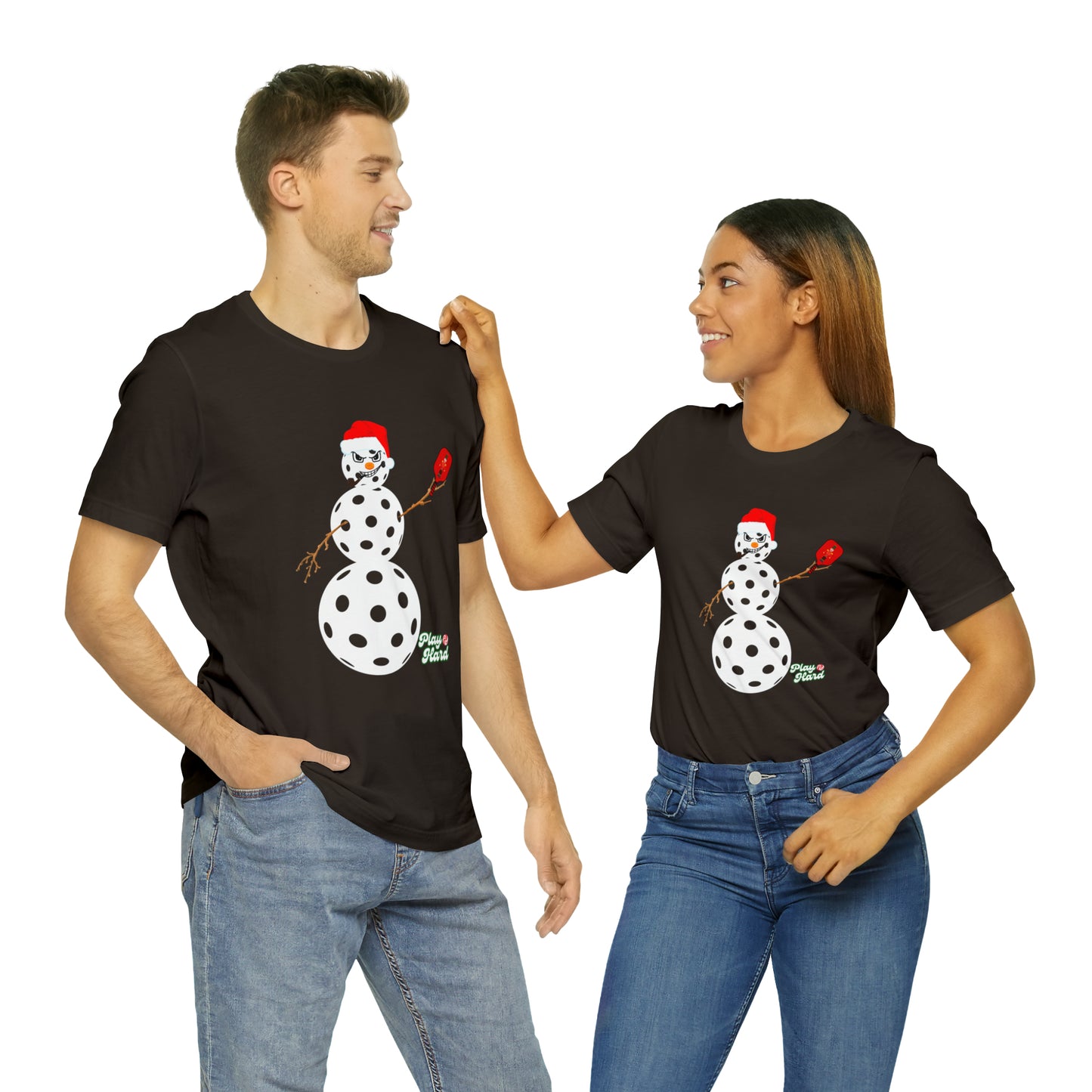 Play Hard Snowman Unisex Jersey Short Sleeve Tee