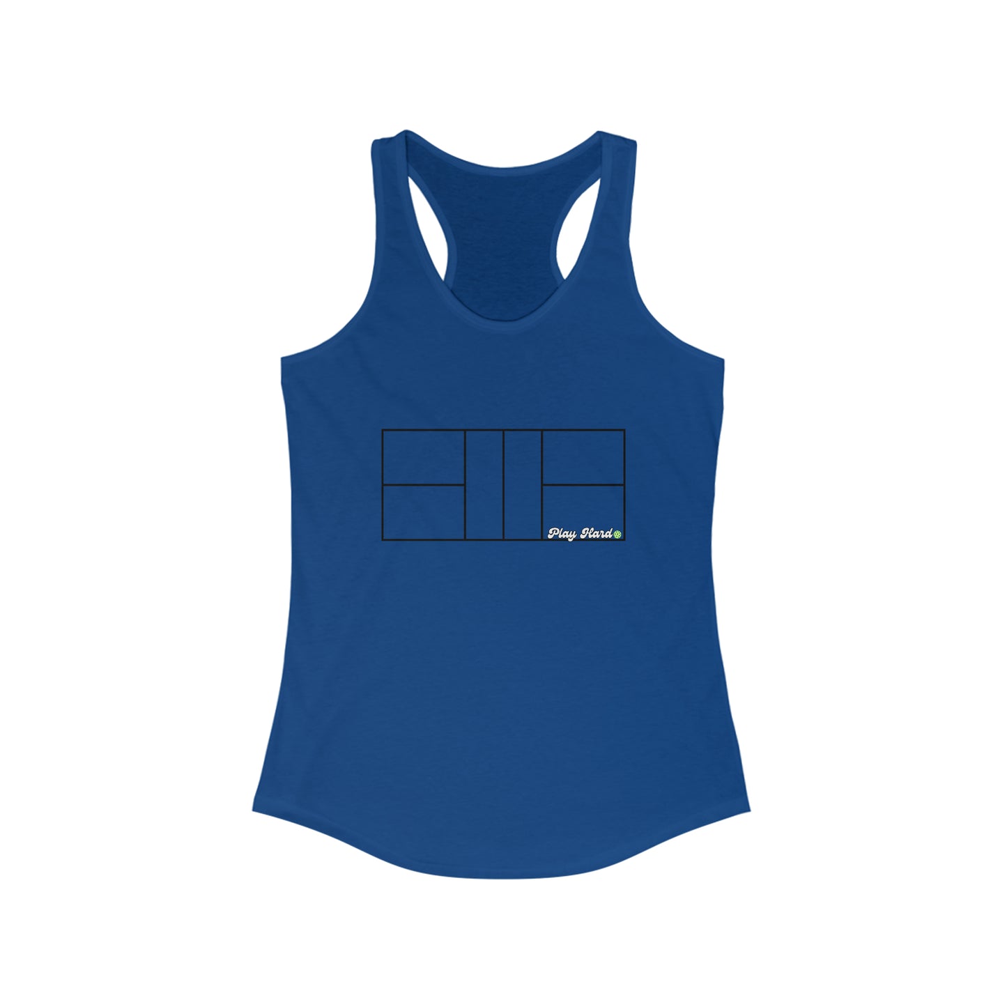 Pickleball Court Racerback Tank