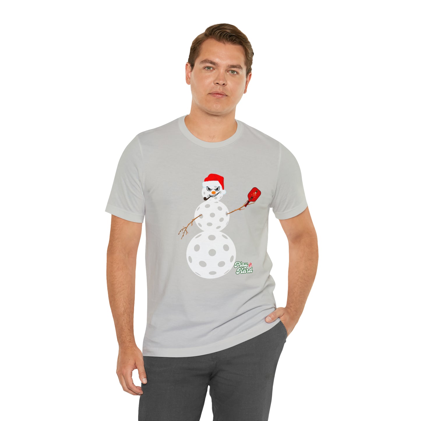 Play Hard Snowman Unisex Jersey Short Sleeve Tee