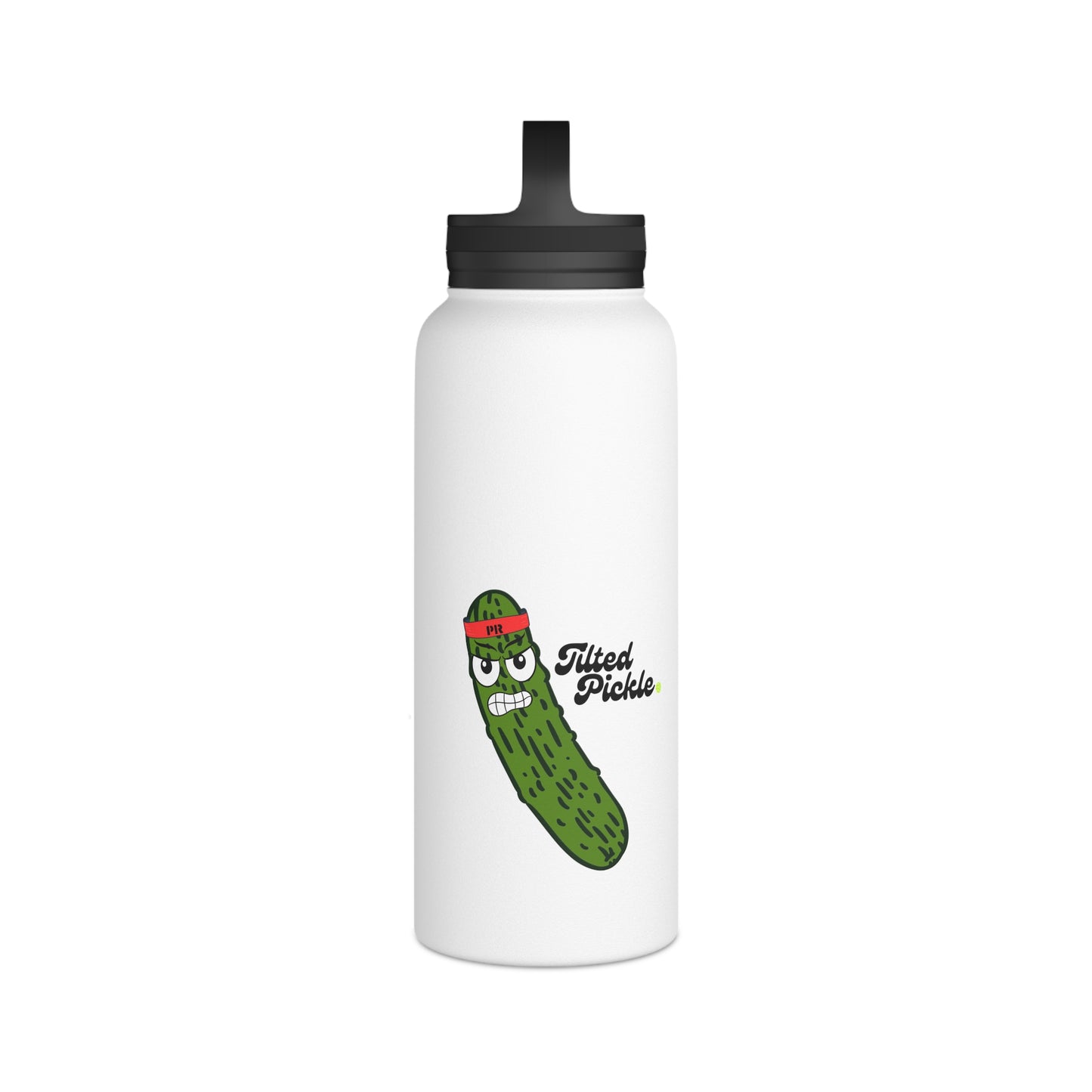 PHP Tilted Pickle Water Bottle, Handle Lid