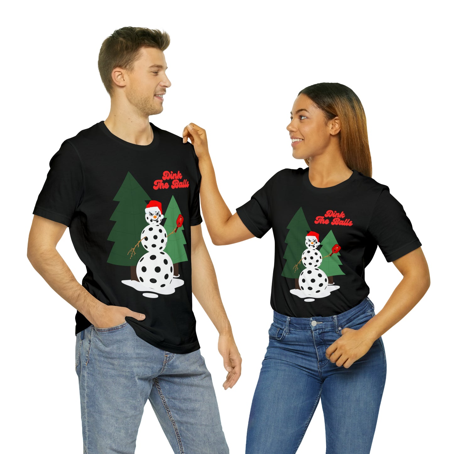 Dink The Balls Snowman Jersey Short Sleeve Tee