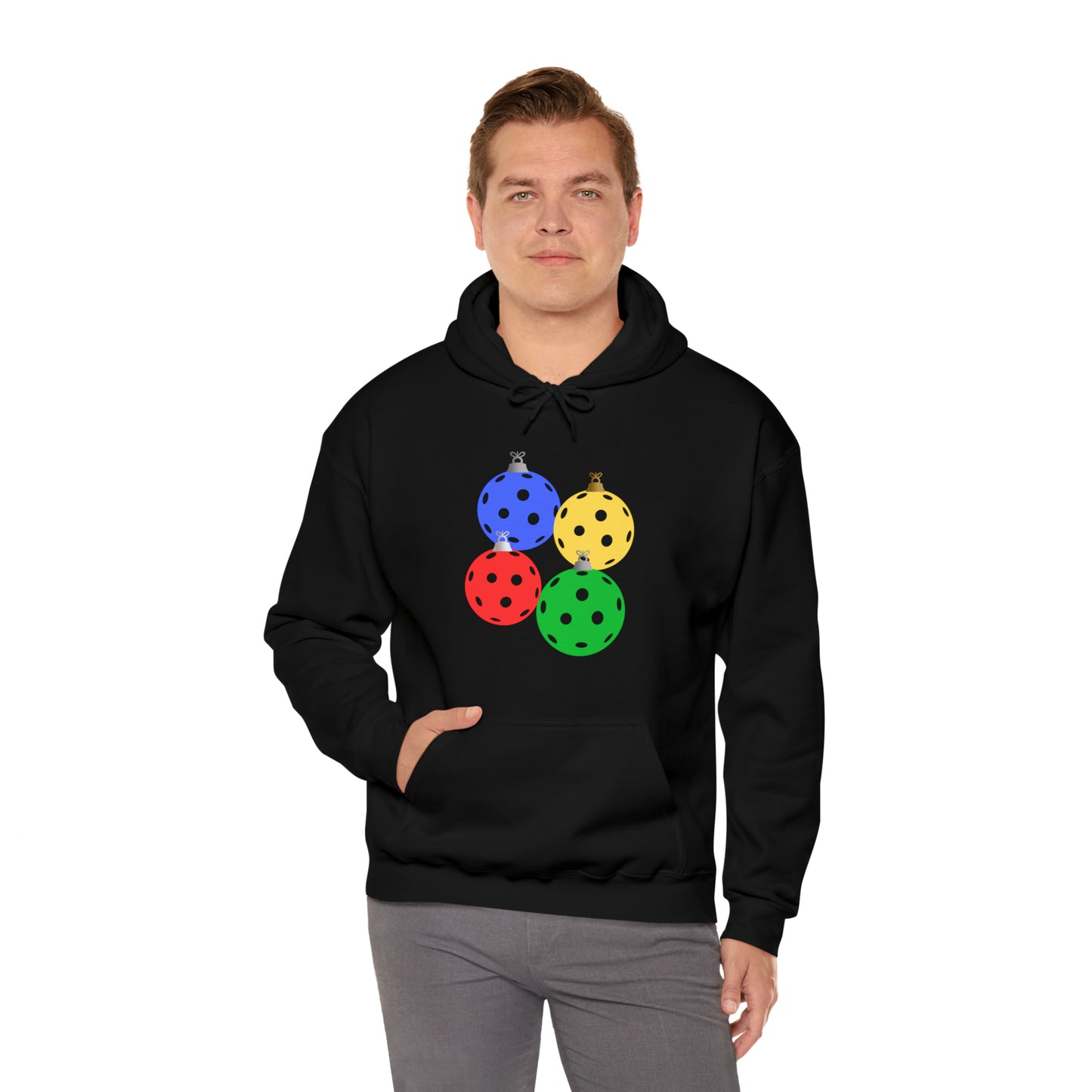 Pickleball Ornament Heavy Blend™ Hooded Sweatshirt