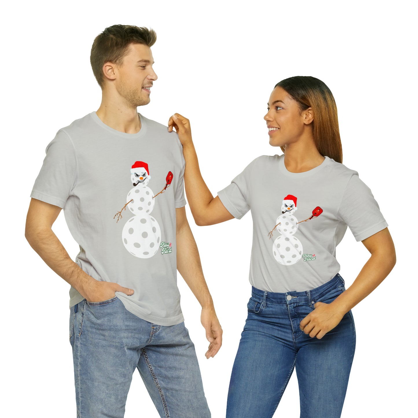 Play Hard Snowman Unisex Jersey Short Sleeve Tee