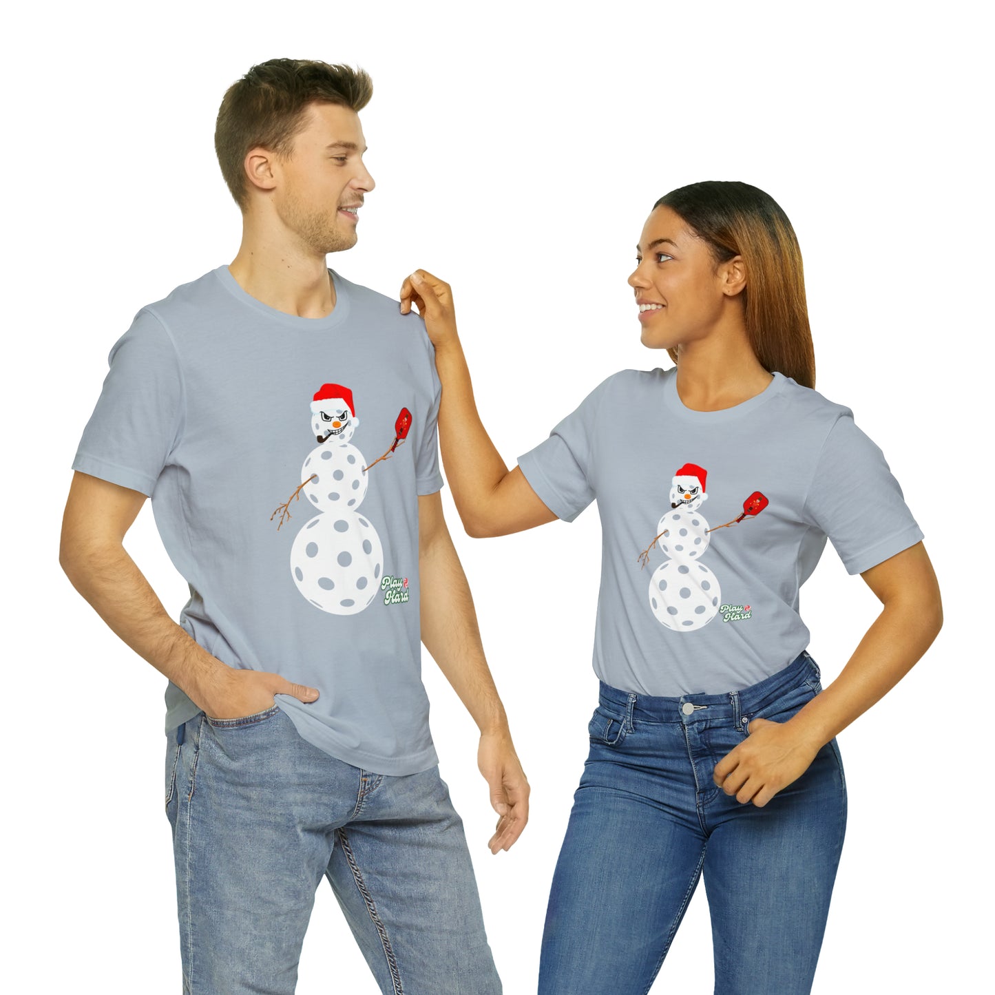 Play Hard Snowman Unisex Jersey Short Sleeve Tee