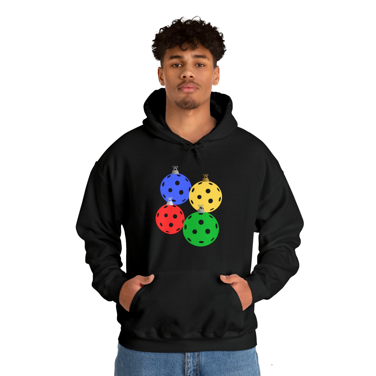 Pickleball Ornament Heavy Blend™ Hooded Sweatshirt