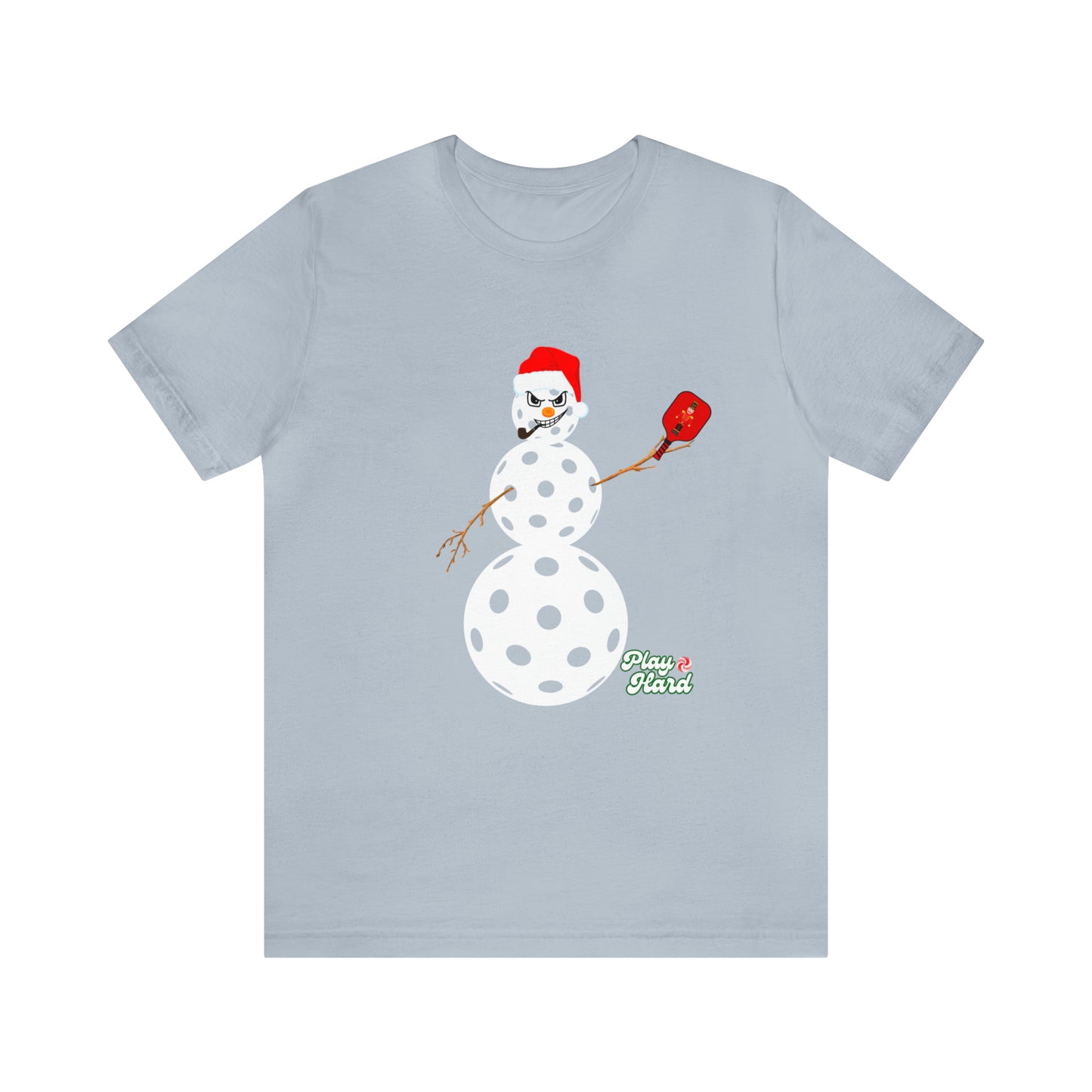 Play Hard Snowman Unisex Jersey Short Sleeve Tee