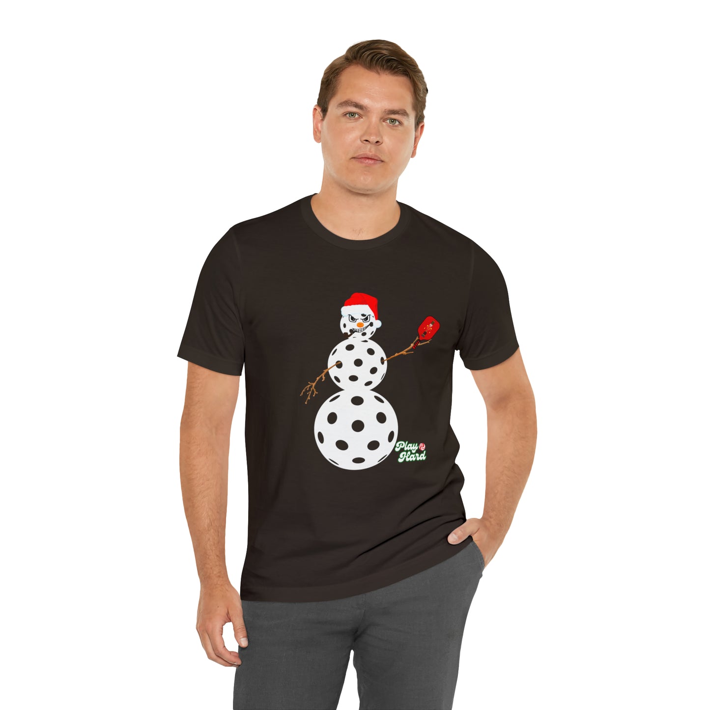 Play Hard Snowman Unisex Jersey Short Sleeve Tee