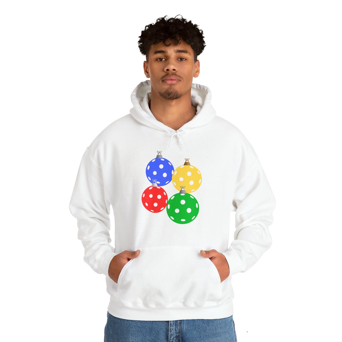 Pickleball Ornament Heavy Blend™ Hooded Sweatshirt