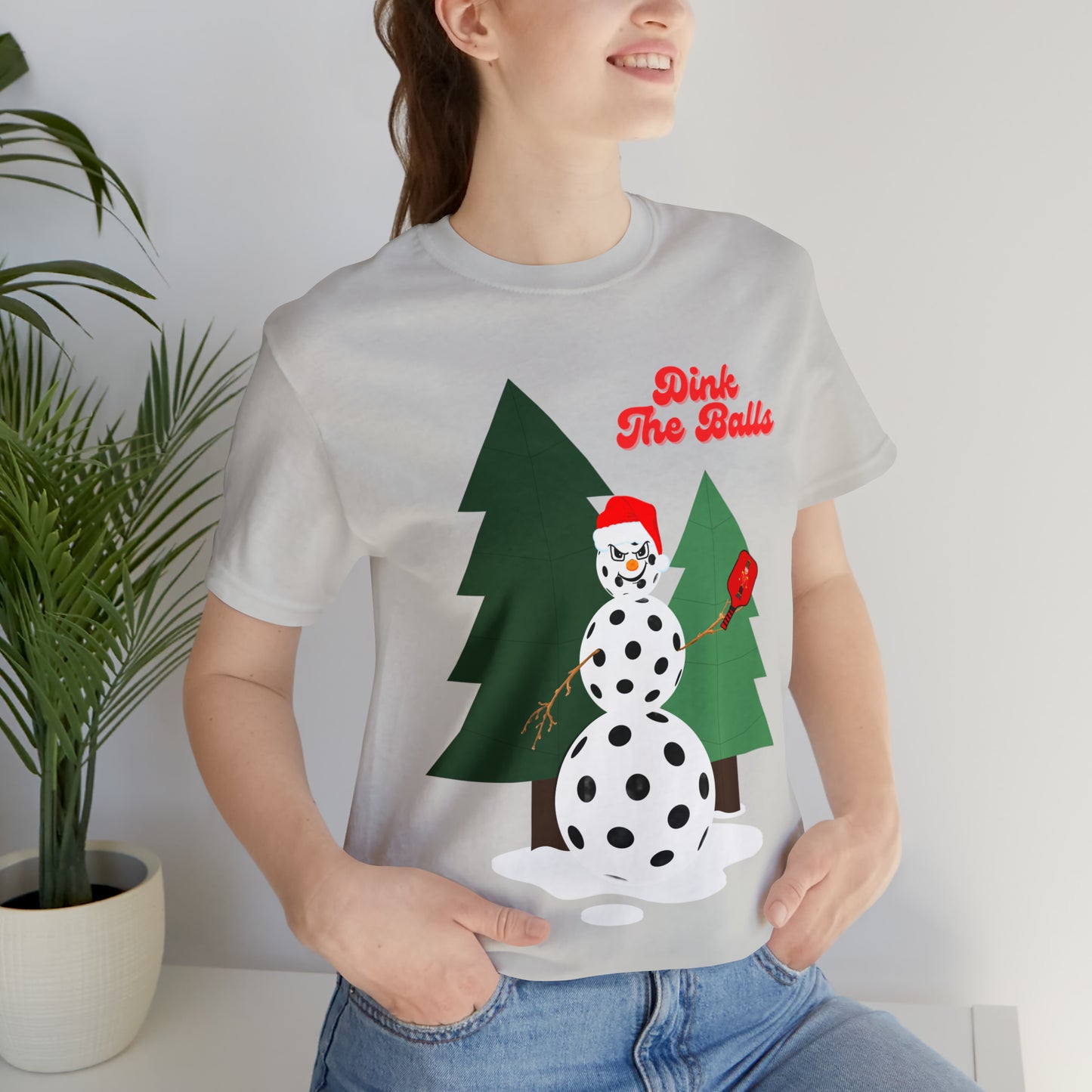 Dink The Balls Snowman Jersey Short Sleeve Tee