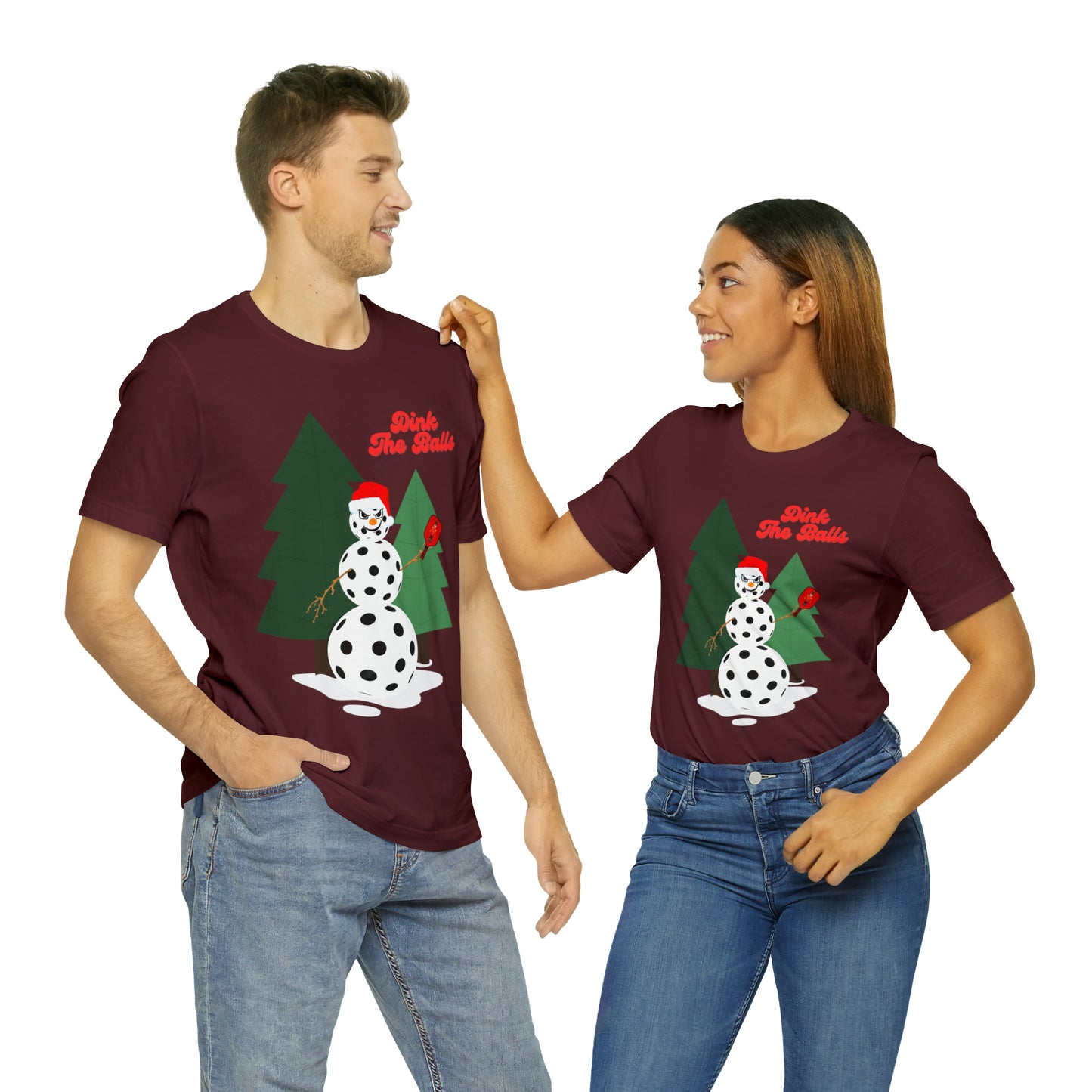 Dink The Balls Snowman Jersey Short Sleeve Tee