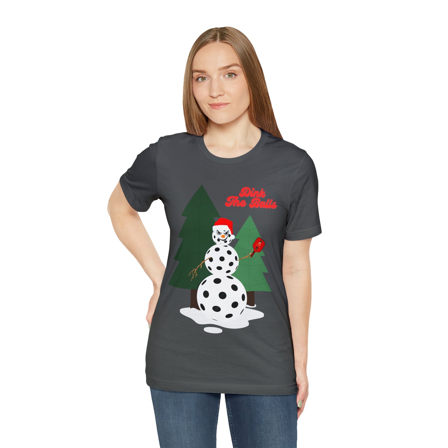 Dink The Balls Snowman Jersey Short Sleeve Tee