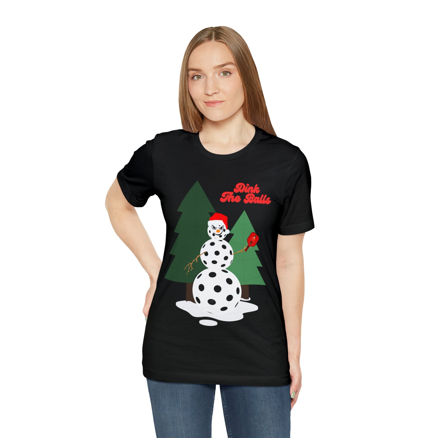 Dink The Balls Snowman Jersey Short Sleeve Tee