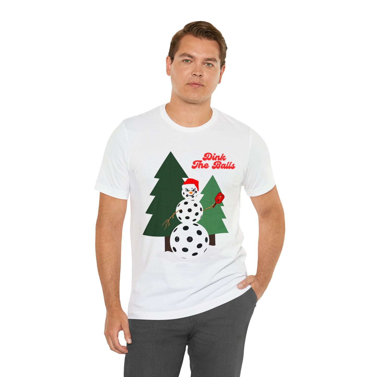 Dink The Balls Snowman Jersey Short Sleeve Tee