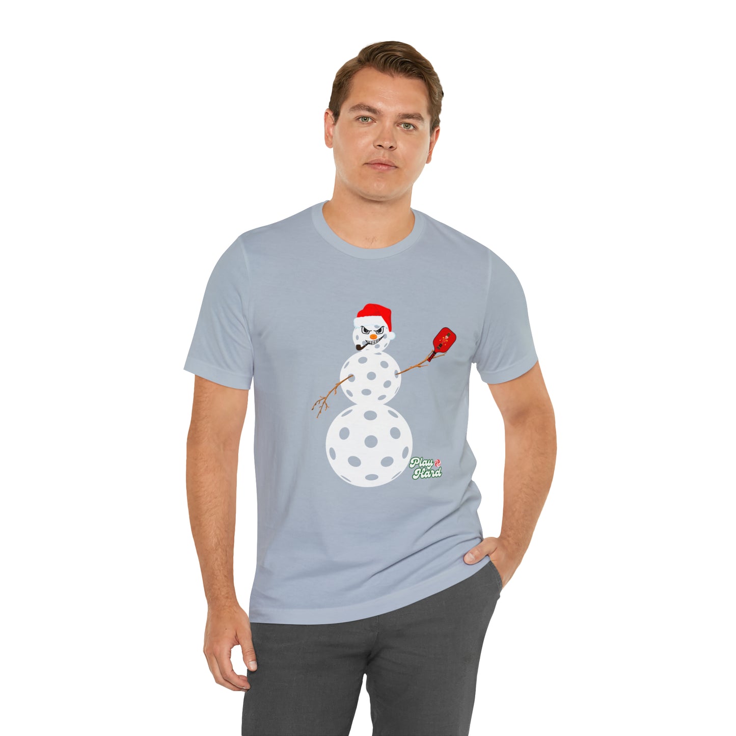 Play Hard Snowman Unisex Jersey Short Sleeve Tee