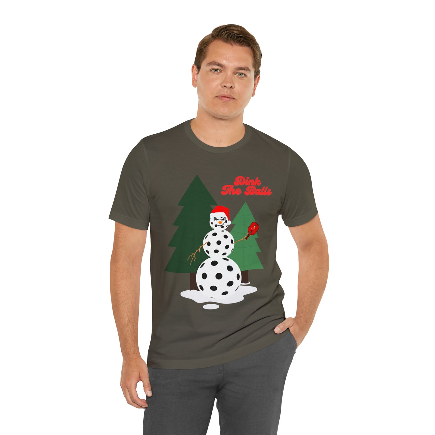 Dink The Balls Snowman Jersey Short Sleeve Tee