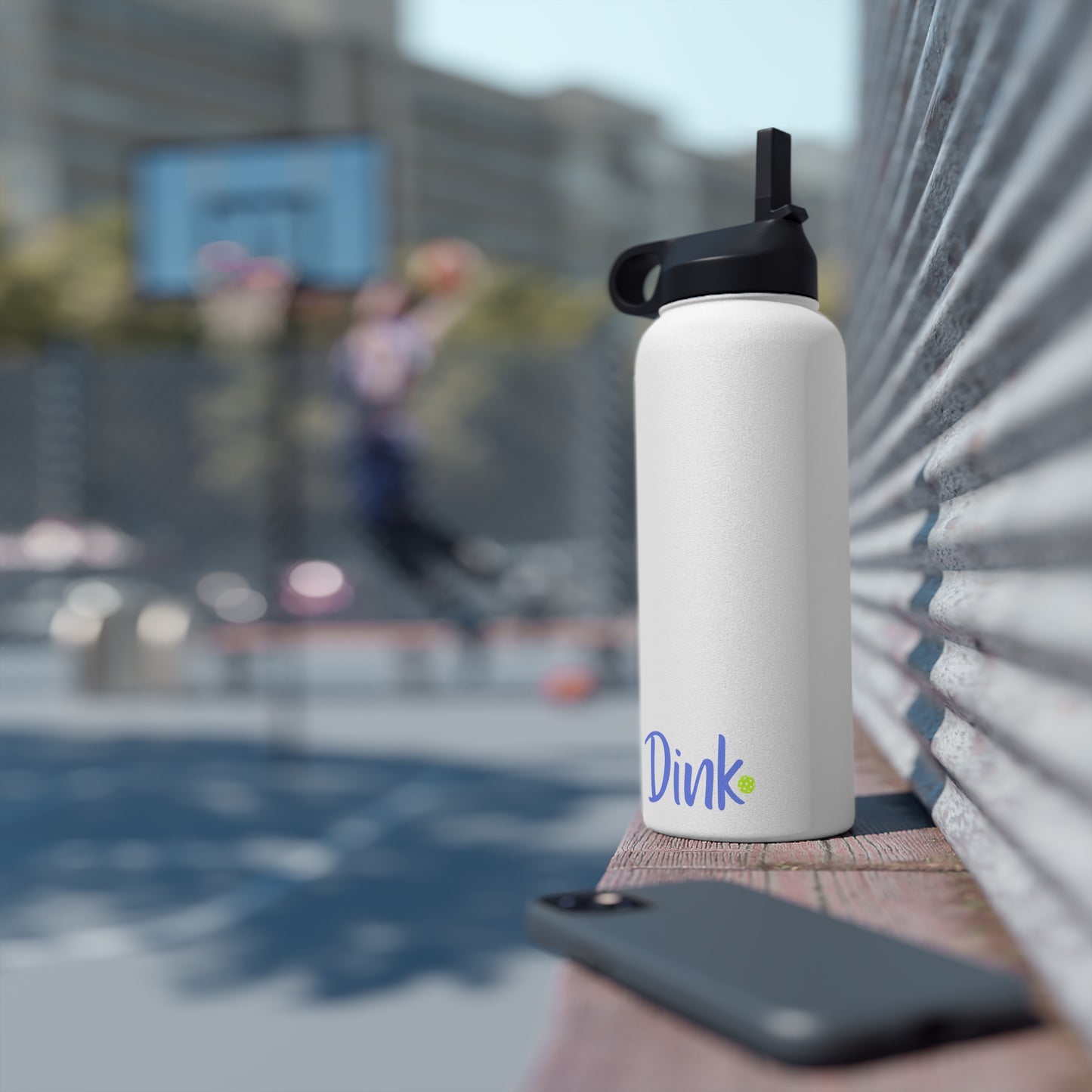 Dink. Play Hard Pickleball Stainless Steel Water Bottle