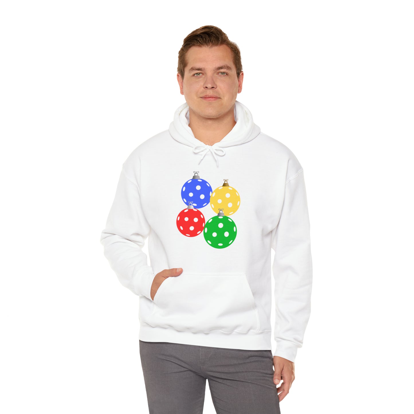 Pickleball Ornament Heavy Blend™ Hooded Sweatshirt