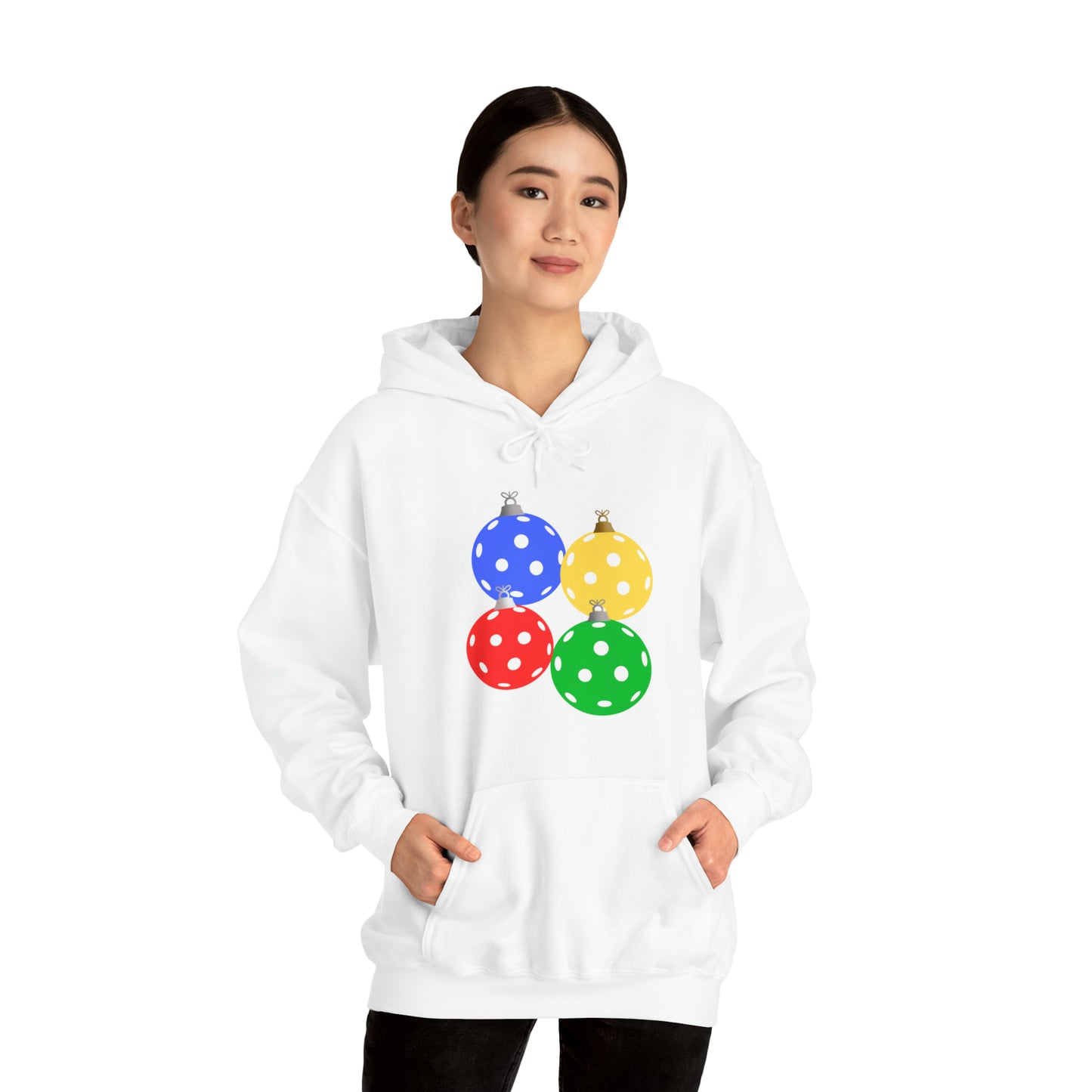 Pickleball Ornament Heavy Blend™ Hooded Sweatshirt