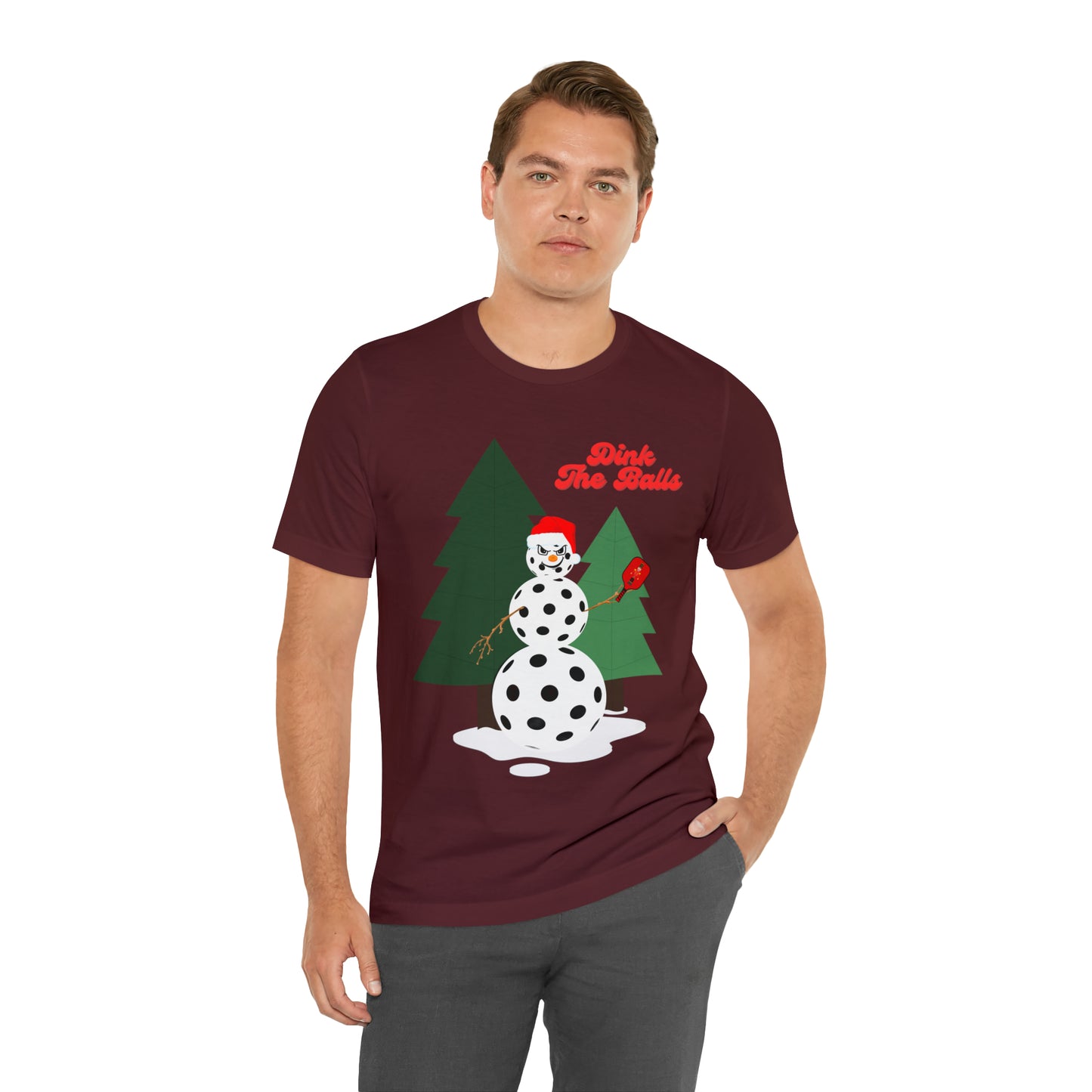 Dink The Balls Snowman Jersey Short Sleeve Tee