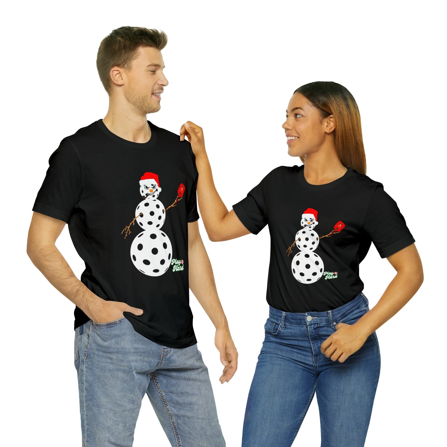 Play Hard Snowman Unisex Jersey Short Sleeve Tee