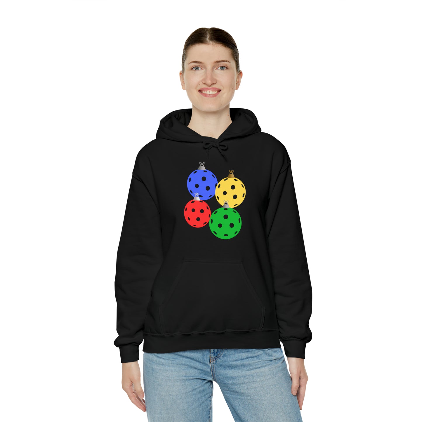 Pickleball Ornament Heavy Blend™ Hooded Sweatshirt