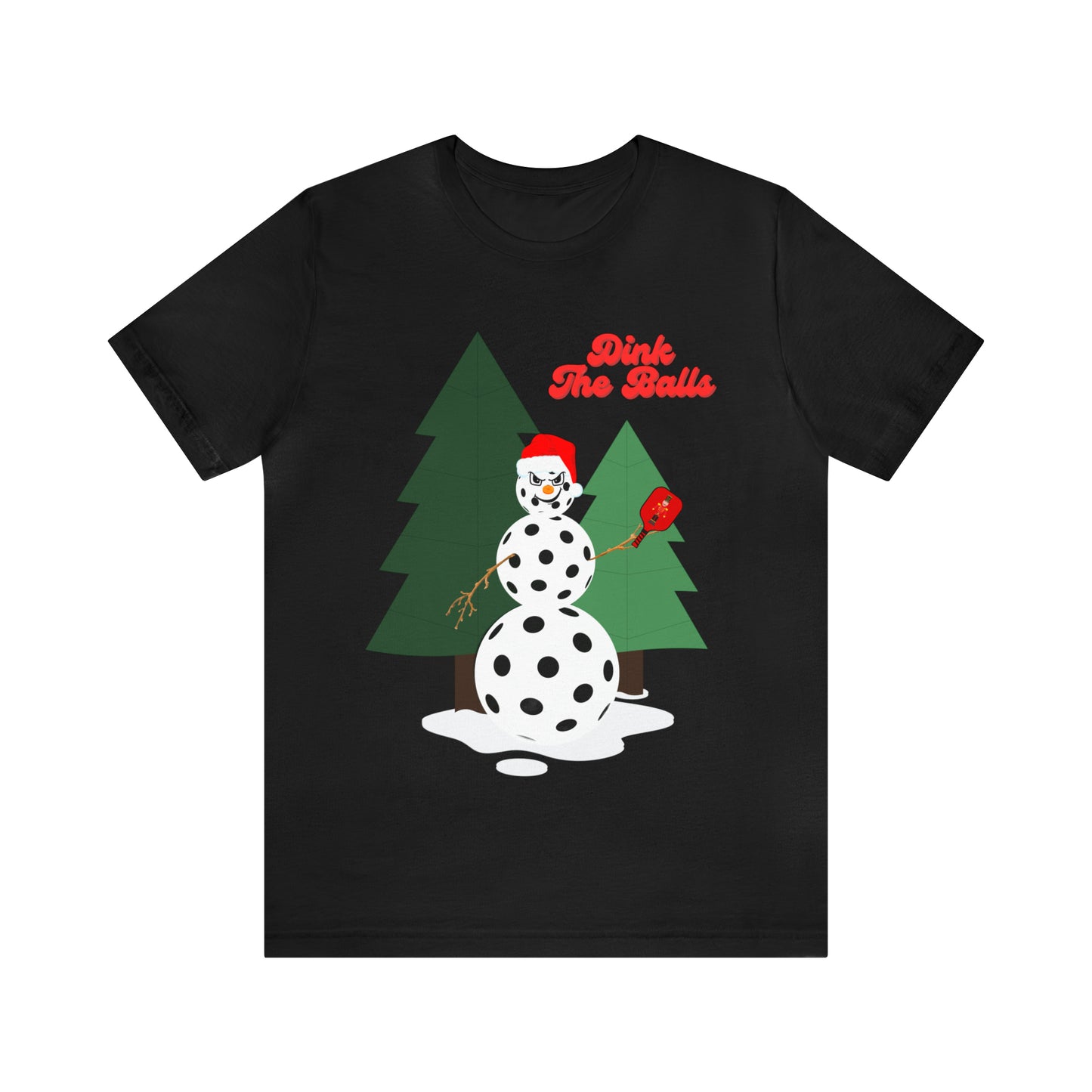 Dink The Balls Snowman Jersey Short Sleeve Tee