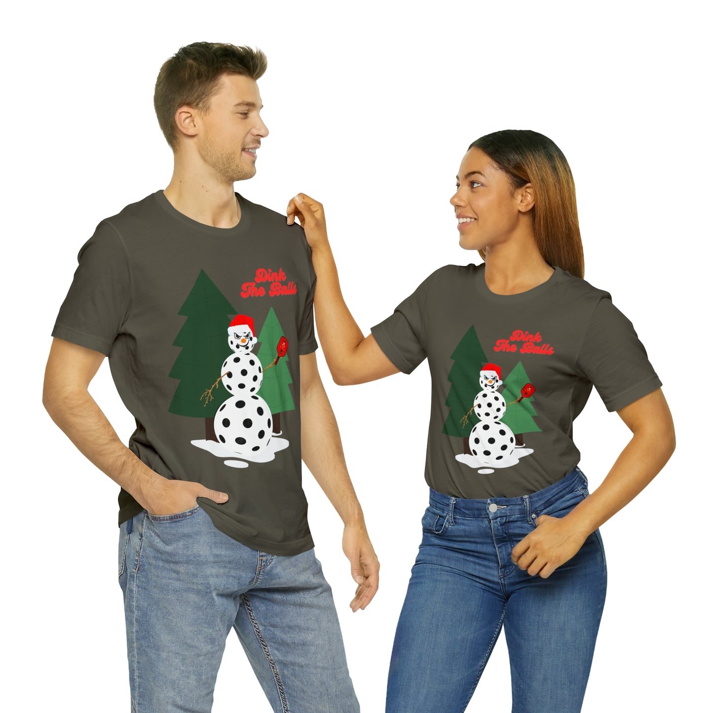 Dink The Balls Snowman Jersey Short Sleeve Tee