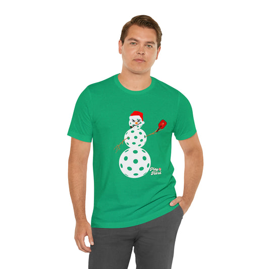 Play Hard Snowman Unisex Jersey Short Sleeve Tee