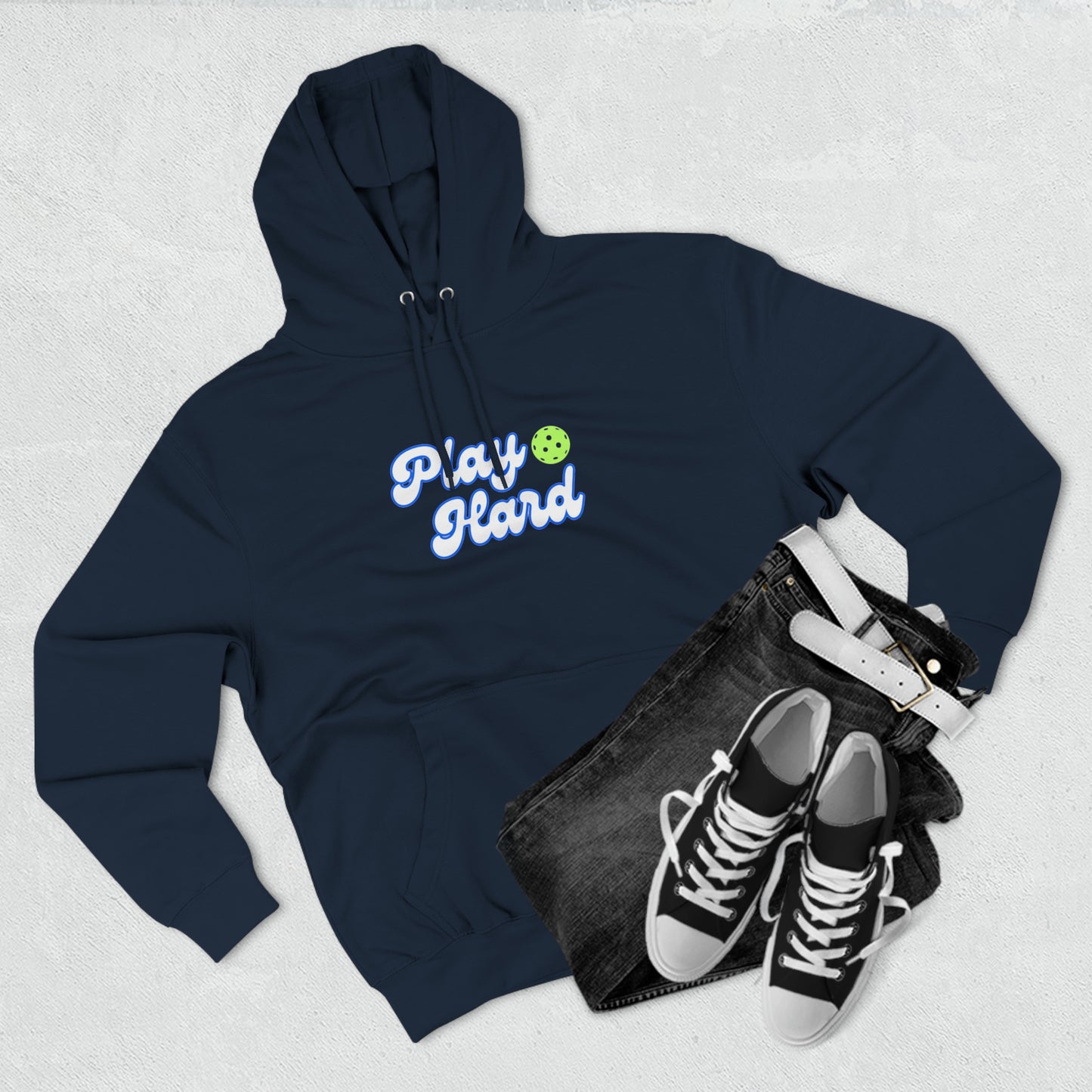 Play Hard Pickleball Unisex Premium Pullover Hoodie